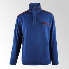 [LOTTOSPORT]男款運動休閒線條半拉鍊T恤 / LQCM-TLU61_NV 100 NV(NAVY)