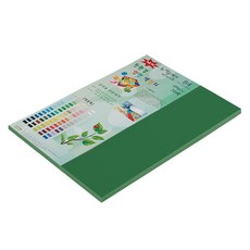 종이문화 친환경 양면색상지 No40 초록, 50개