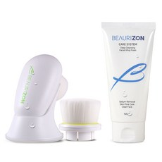Beureijen毛孔刷+替換刷+深層清潔臉部泡沫潔面乳 120ml, 1套