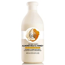 더바디샵 아몬드 밀크 & 허니 카밍 & 케어링 배쓰 밀크, 400ml, 1개