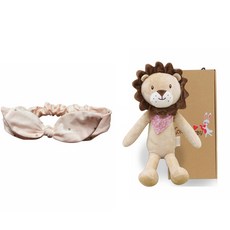 CONY BABY 獅子安撫娃娃 隨機出貨+粉色髮帶+禮盒, 1組