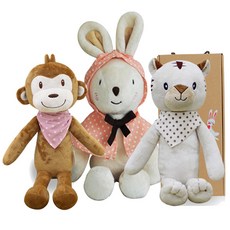 코니베이비 띠별 가족 애착인형 아기백호 40 + 아기원숭이 40 + 내친구토끼 60 + 선물박스, 1세트