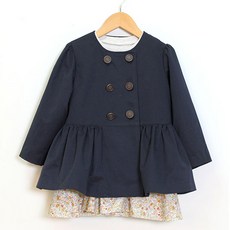 패턴인 아동 코트 패턴시트 P474, 혼합색상, 1개