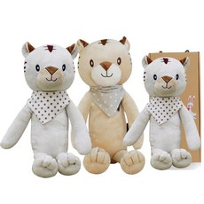 CONY BABY 安撫娃娃 白虎 40cm+黃虎 60cm+白虎 60cm+禮盒, 1組