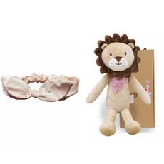 CONY BABY 獅子安撫娃娃 隨機出貨+粉色髮帶+禮盒, 1組