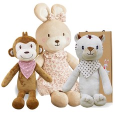 코니베이비 띠별 가족 애착인형 아기백호 40 + 아기원숭이 40 + 수면인형베순이 80 + 선물박스, 1세트