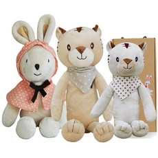 코니베이비 띠별 가족 애착인형 아기백호 40 + 내친구황호 60 + 내친구토끼 60 + 선물박스, 1세트