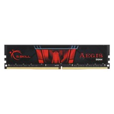 지스킬 DDR4 8G PC4-19200 CL15 AEGIS 8Gx1 램, 1개
