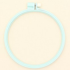 CLOVER 塑膠彩色繡框 15cm, 天藍色, 1個