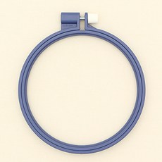 韓國 CLOVER 塑膠彩色繡框 12cm, 海軍藍, 1個