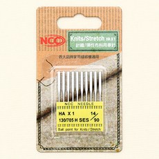 NCC 家用縫紉機針織針, 10片