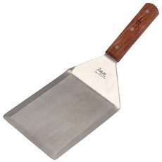 ZEUS Kitchenware 方形木製鍋鏟 特大, 混合顏色, 1個