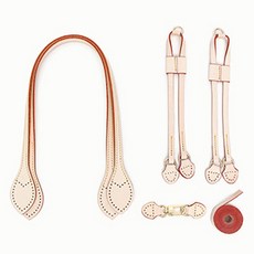 Happy Bears Lucy皮革手把 4件組, 自然, 1組