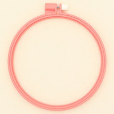 CLOVER 塑料彩繡框 15cm, 珊瑚, 1個