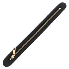 해피베어스 명품스타일 가죽 지퍼 36cm, 블랙, 1개