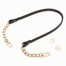 해피베어스 로이크 체인 숄더 가죽핸들, 다크 브라운, 1세트