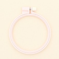 CLOVER 塑膠彩色繡框 10cm, 粉紅色, 1個