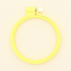 韓國 CLOVER 塑膠彩色繡框 10cm, 黃色, 1個