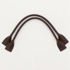 INAZUMA 미싱봉제용 모던 가죽핸들, 다크브라운, 1개