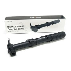 툴앤툴 엔트리 자전거 에어펌프, 블랙, 1개