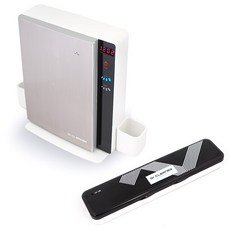 Dr.CLEANER 家用牙刷消毒器BIO-113+人字形手提電池USB兼用BIO-301, 生物 113、生物 301, 黑色的