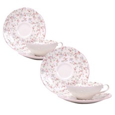 노리다케 큐티로즈 티잔 2인조 세트, 혼합 색상, 1세트