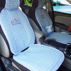 Ubauto 通風汽車涼感坐墊, 藍色方格, 1個