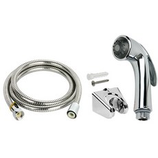 YNET 智慧馬桶花灑+金屬軟管 2M+離子淨水過濾器+手套組, 1套