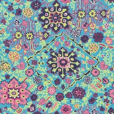 Amy Butler Soul Mate Inner Vention布料, 深藍色