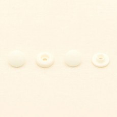 Kohas iD 素色鈕扣組 13mm, 白色 (S17-30), 2套