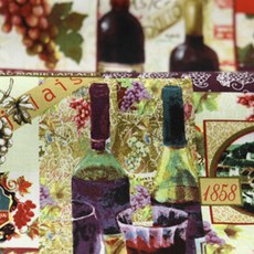 SPX 棉質 葡萄酒鄉村 葡萄酒布料, 多色