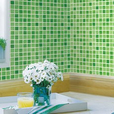 現代壁貼 Sheet Nara 重點磁磚壁貼, 綠色磁磚, 50 cm x 15 m