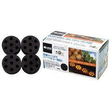 로고스 코코넛 숯 미니 라운드 스토브 4p, 600g, 1개
