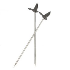 SGS 구스 칵테일픽 115mm, 블랙, 2개