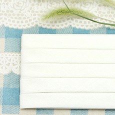 船長88 亞麻素色滾邊條 CP125-21, 白色, 1個