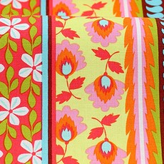 Michael Miller Cotton Fiesta Evita布料, 棕色