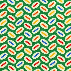 MODA 棉鴨排成一排果凍布, 綠色