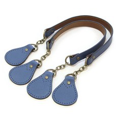 NCC 체인연결고리 가죽핸들, 네이비, 1세트