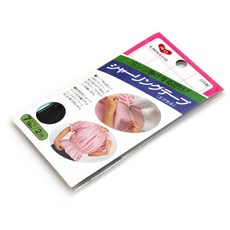 가와구찌 주름용 고무줄 19mm x 2m, 블랙, 1개