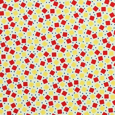 MODA 30s Playtime 小方棉布, 紅+黃