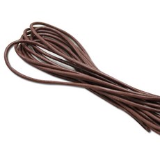 베스트브레인 포에버 가죽 스트링 끈 2mm, LC-201(딥 베이지), 2개입