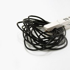 베스트브레인 포에버 가죽 스트링 끈 2mm, LC-204(블랙), 2개입