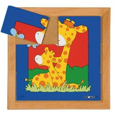 에듀코 엄마와 아기동물 퍼즐 기린, 1개, 6피스