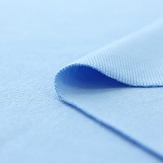 基本配色棉質羅紋布料, 粉藍色, 1個