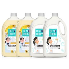 ATO Safe 洗衣精 2.5L 2瓶+柔軟精 花香 2.5L 2瓶, 1組
