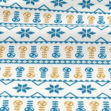 清原 ECRULAT LYCEENNE 拉脫維亞玫瑰 聚酯纖維 針織布料, 藍色