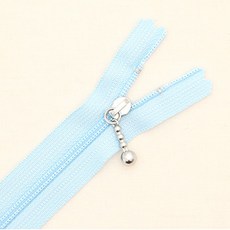 YKK 纖細粉彩尼龍拉鍊 20cm, 天空藍, 10個