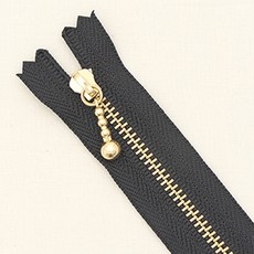 YKK 골드 지퍼 50cm, 블랙, 10개입