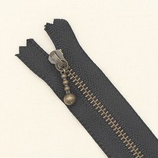 YKK 古銅拉鍊 40cm, 黑色, 10入