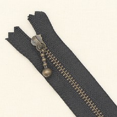 YKK 古銅拉鍊 10cm, 黑色, 10個